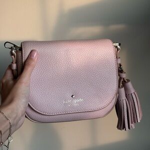 Pink Kate spade tassel crossbody bag